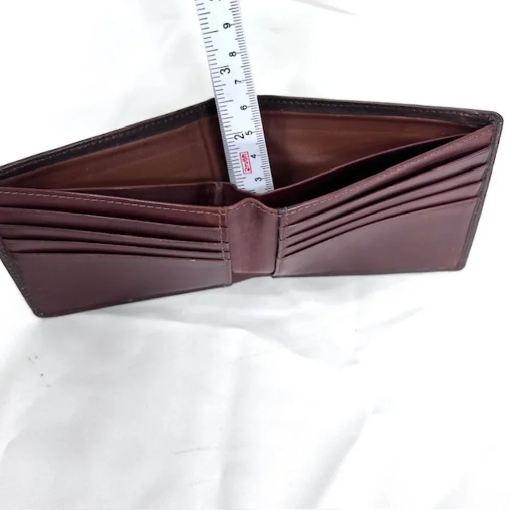 Set: DunHill Back leatherPouch Hold Key & Yuki Torri Wallet Bifold Brown (64)
